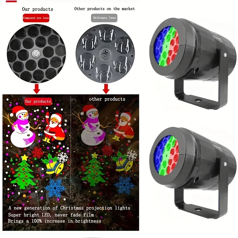 1pc Snowflake Christmas Laser Projector Light,