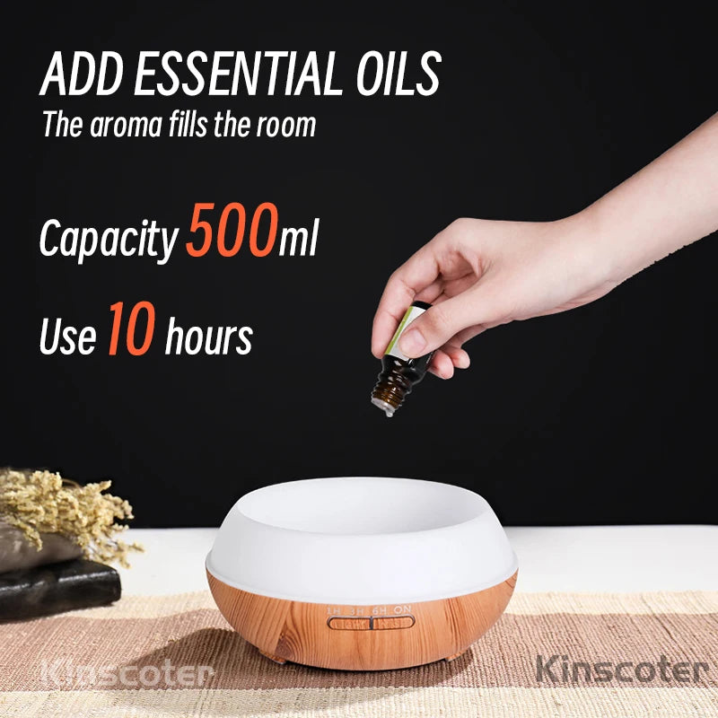 High Quality 500ml Aromatherapy Essential Oil Diffuser